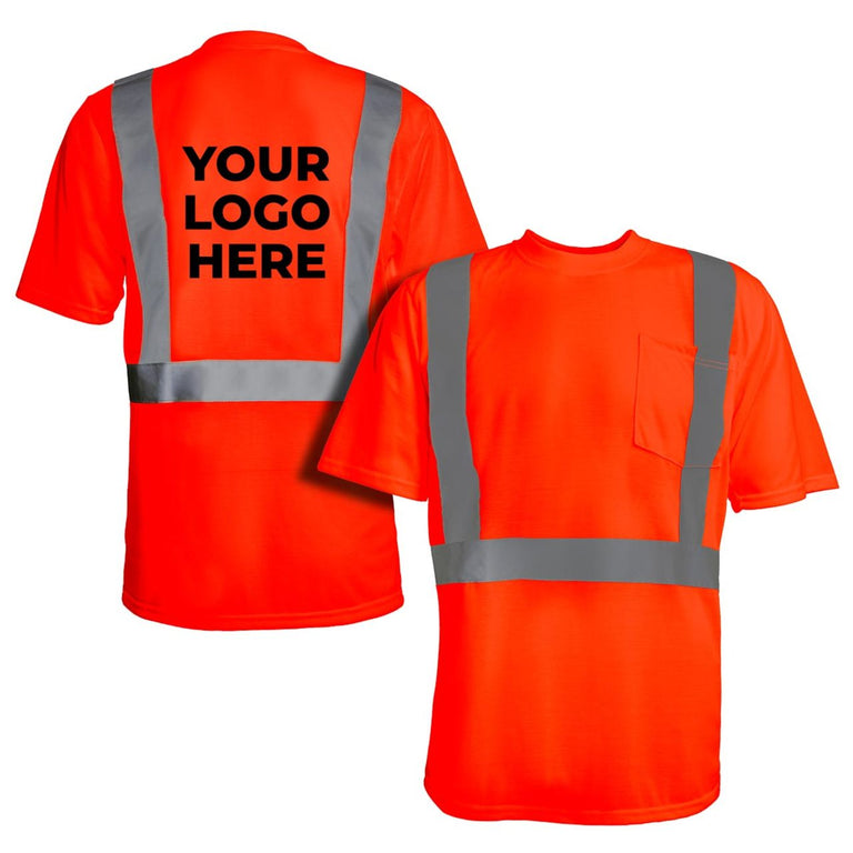Custom Rugged Blue Type R Class 2 Hi-Vis Short Sleeve T-Shirt