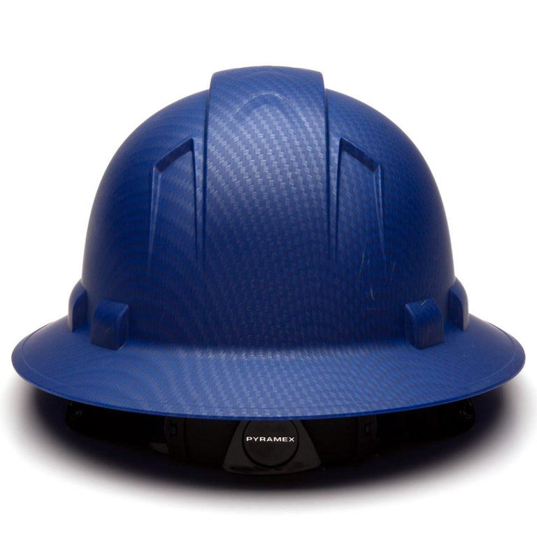 Custom Pyramex Ridgeline HD Full Brim Hard Hat, 4-Point Ratchet Suspension