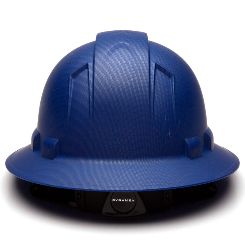 Custom Pyramex Ridgeline HD Full Brim Hard Hat, 4-Point Ratchet Suspension