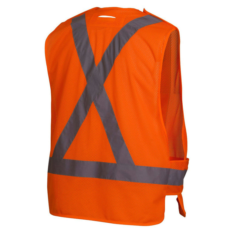 Pyramex RCA25 Type R Class 2 Hi-Vis Breakaway Safety Vest with X-Back