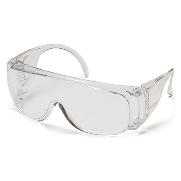 Pyramex Solo Visitor Safety Glasses, Clear Lens, Clear Frame