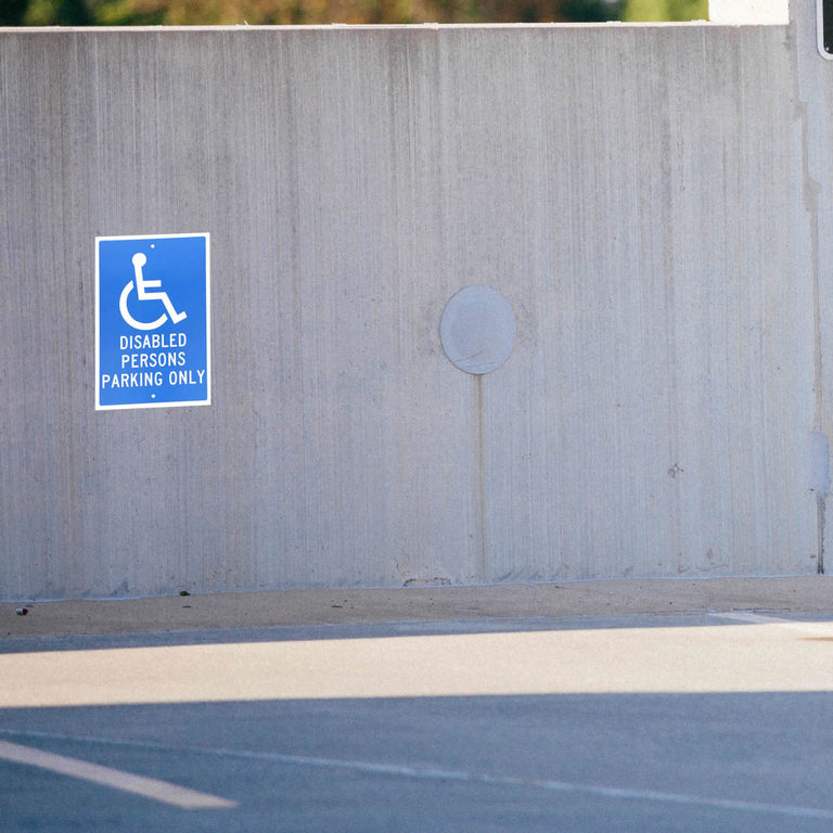 Disabled Persons Parking Only, 18x12, .063 Aluminum Sign