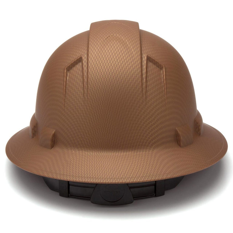 Custom Pyramex Ridgeline HD Full Brim Hard Hat, 4-Point Ratchet Suspension