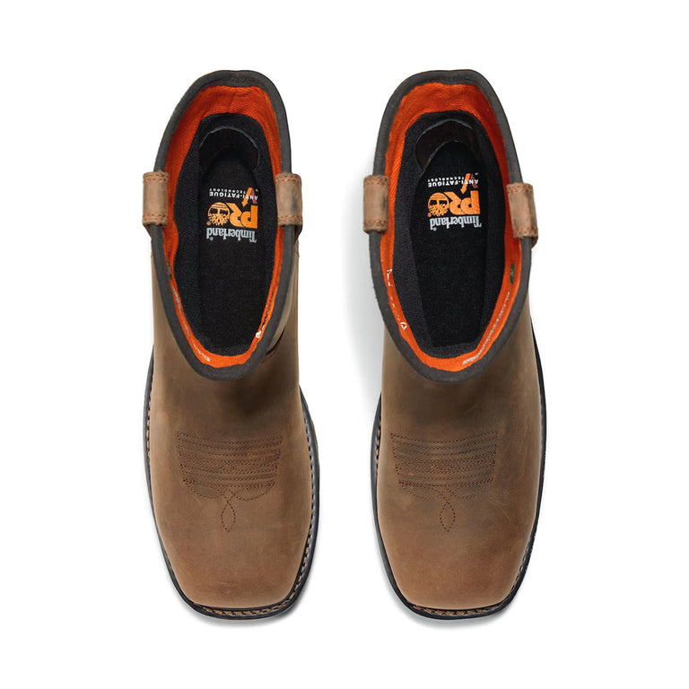 Timberland PRO Men's True Grit Pull On Waterproof EH Composite Toe Boots, TB1A437Y2141