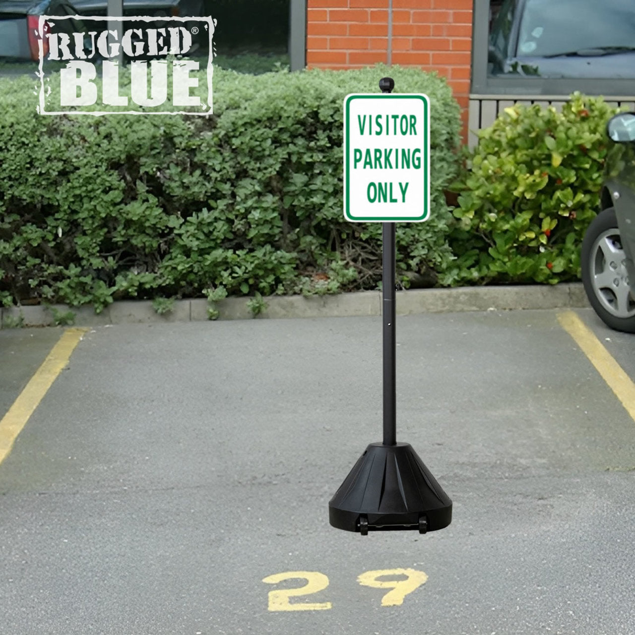 Visitor Parking Only Sign, 18 in x 12 in, Engineer Grade Reflective Aluminum