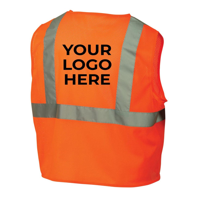 Custom Pyramex RVZ21 Type R Class 2 Hi-Vis Mesh Safety Vest