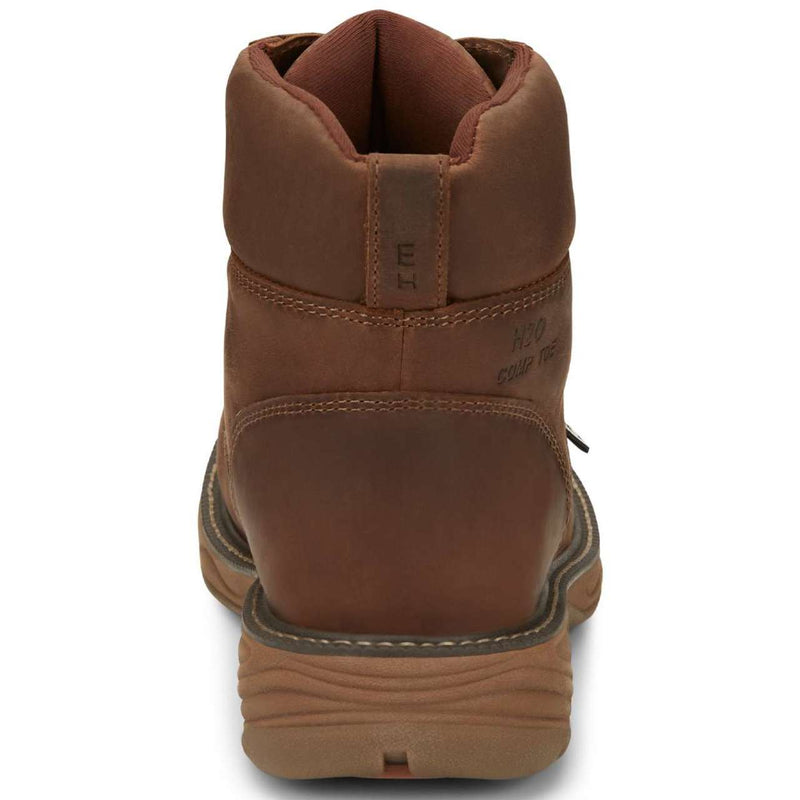 Justin Men's Rush 6" Waterproof EH Nano Composite Toe Boots, SE466, Brown