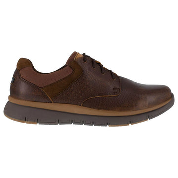 Rockport Works Men's Primetime Casuals Oxford ESD Steel Toe Shoes, Brown - RK5700