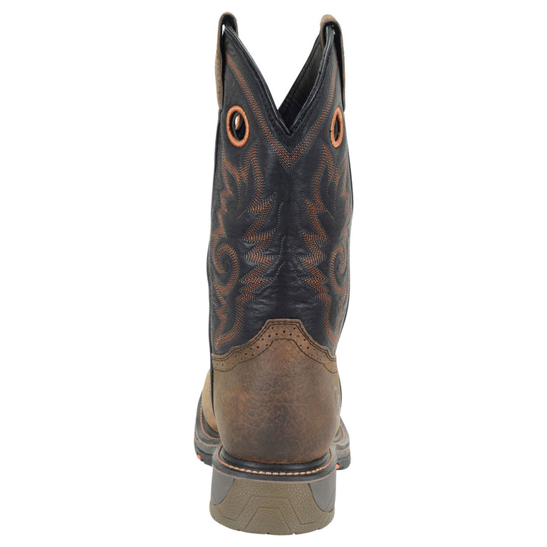 Double-H Boots Men's Isaac 12" Roper Composite Toe Boots, DH5130, Brown