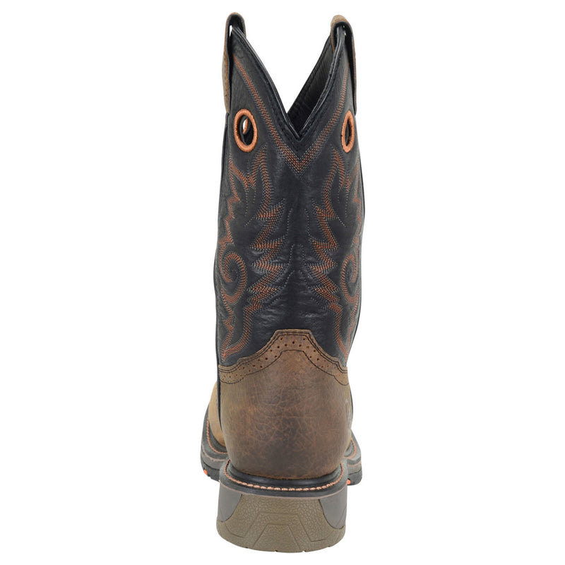 Double-H Boots Men's Isaac 12" Roper Composite Toe Boots, DH5130, Brown