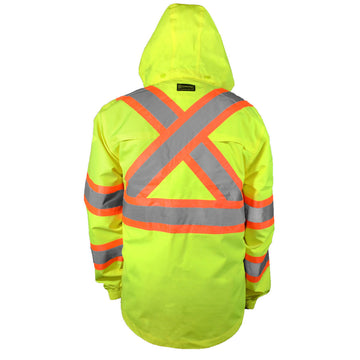Occunomix Class 3 2-Tone X-Back Breathable Rain Jacket - SP-RS2JX