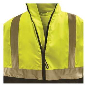 OccuNomix Type R Class 3 Hi-Vis Black Bottom Bomber Jacket, LUX-250-JB-B