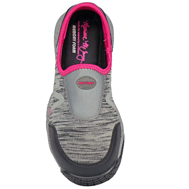 Moxie Trades Women's Zena Slip-On Composite Toe Shoes, MT50181, Gray