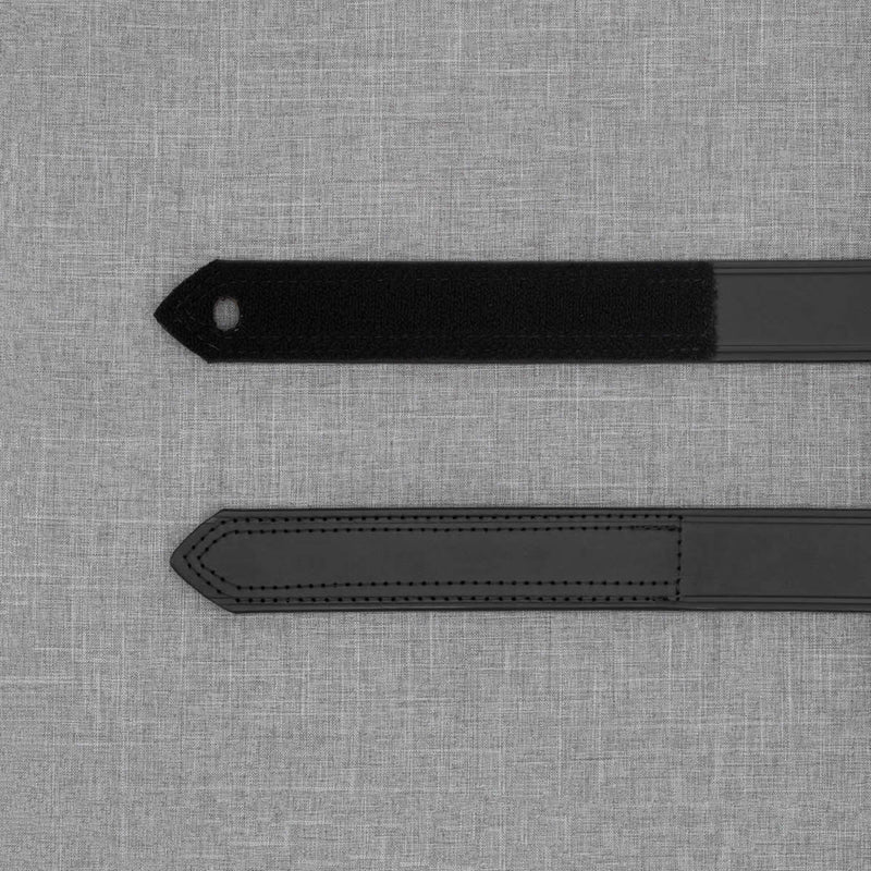Boston Leather 1.5" Hook & Loop Tipped Leather Belt, USA Made - 6530