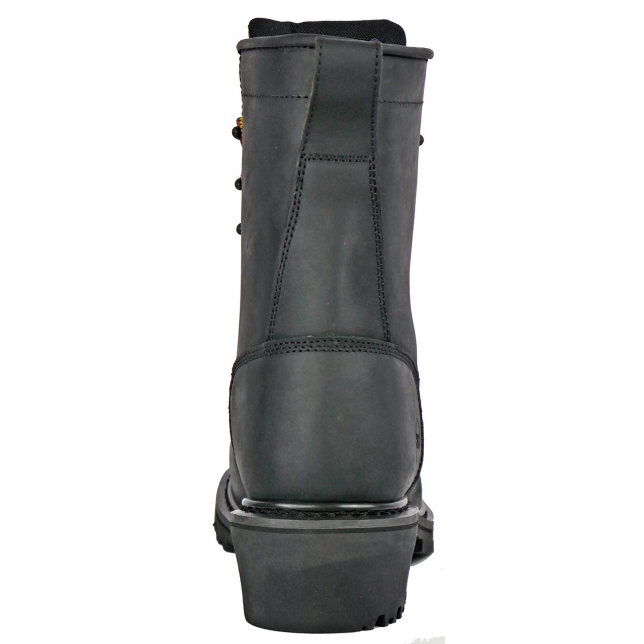 Hoss Men's Cross Cut 8" Loggers Waterproof EH Composite Toe Boots, 80114, Black