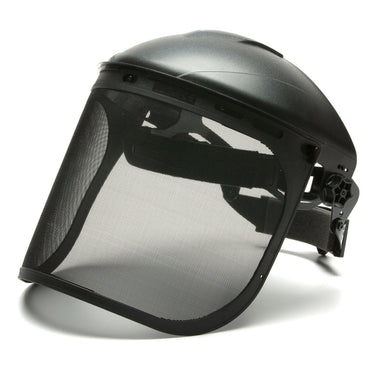 Pyramex Ridgeline Ratchet Headgear with Steel Wire Mesh Face Shield Combo - S1060 & HGBR