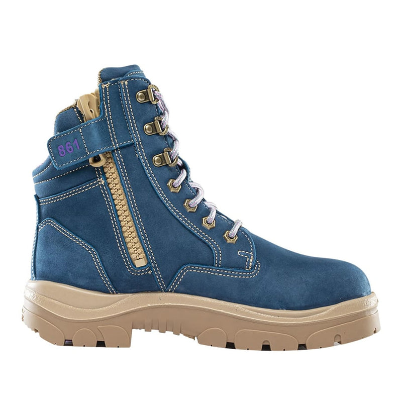 Steel Blue Ladies Southern Cross 6" EH Steel Toe Boots, 812861W, Blue