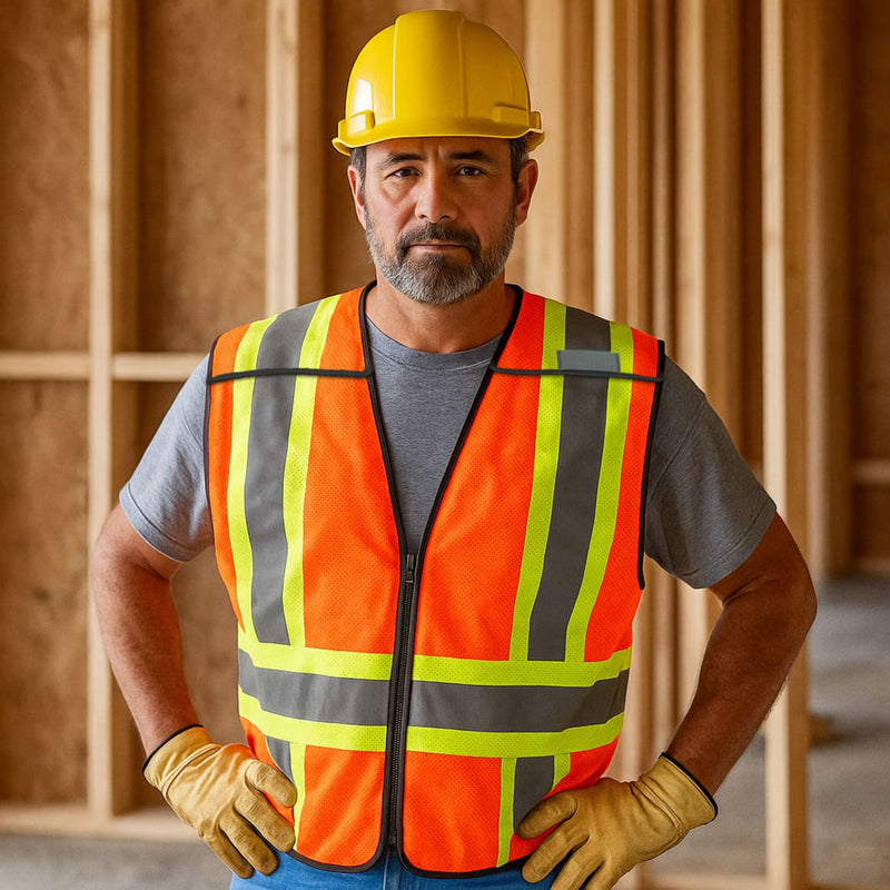 General Electric Type R Class 2 Hi-Vis Expandable 5-Point Breakaway Safety Vest, GV084