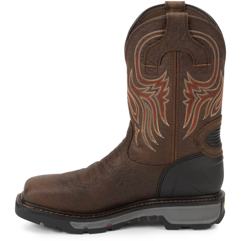 Justin Men's Driscoll 11" Waterproof EH Steel Toe Boots, WK2111, Brown