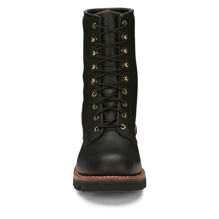 Chippewa Men's Baldor 8" Logger EH Steel Toe Boots, 73020, Black