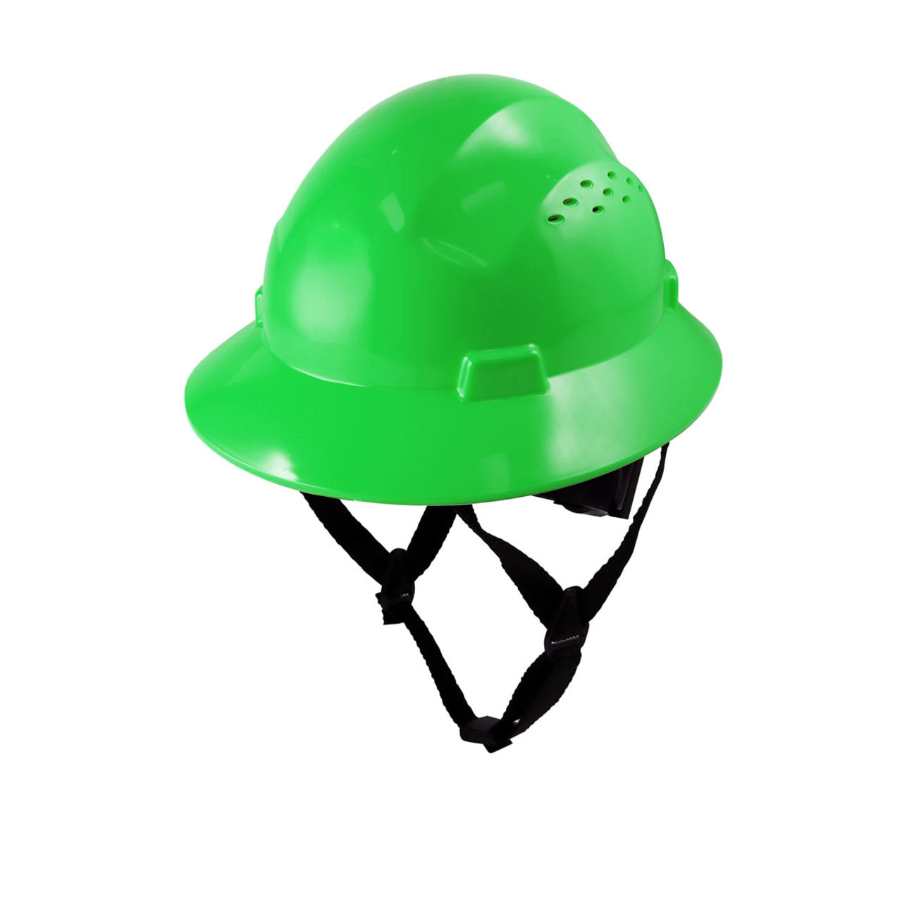 General Electric Vented Full Brim Hard Hat 4-Point Ratchet Suspension - GH328