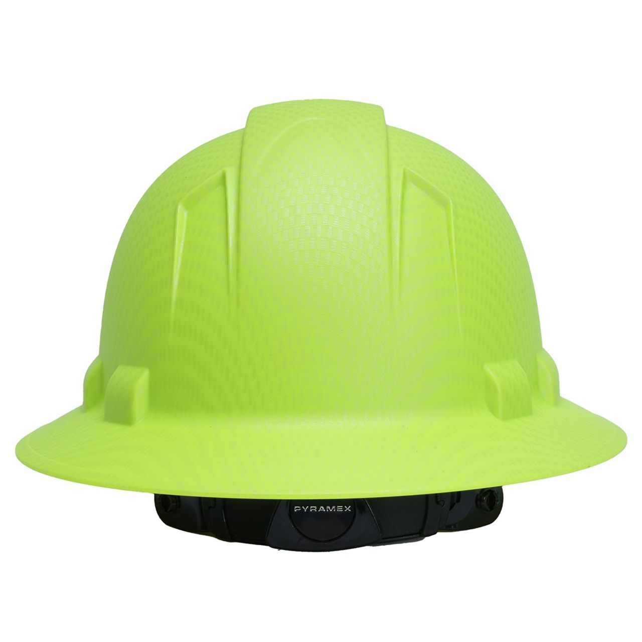Custom Pyramex Ridgeline HD Full Brim Hard Hat, 4-Point Ratchet Suspension