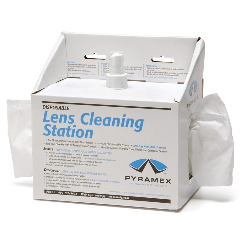 Pyramex LCS10 Lens Cleaning Station with 600 Tissues