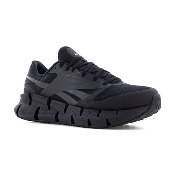 Reebok Men's FloatZig Athletic EH Composite Toe Work Shoes, RB3030, Black