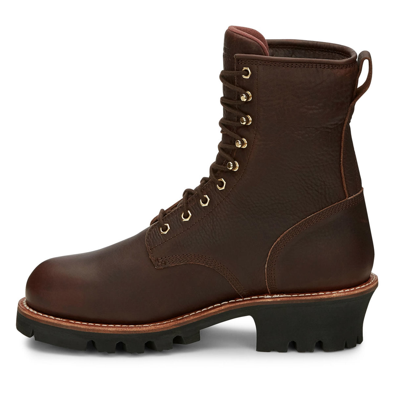 Chippewa Men's Paladin 8" Logger EH Waterproof Insulated Steel Toe Boots, 73060, Brown
