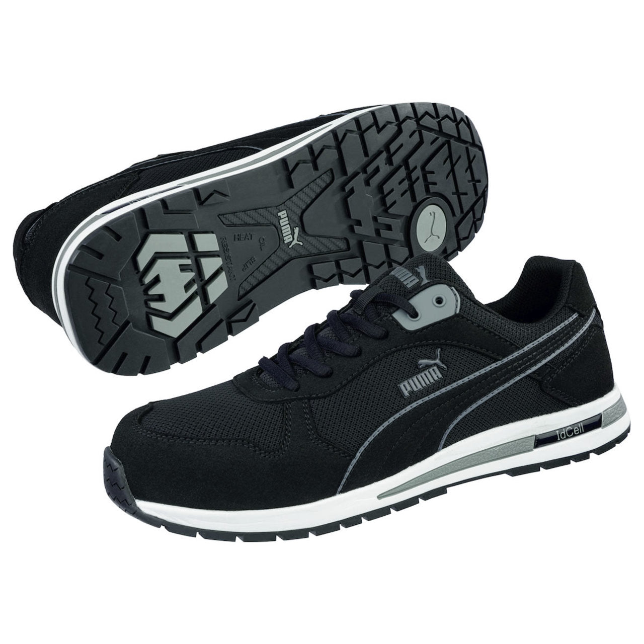 Puma Safety Women's Frontside Low SD Composite Toe Shoes, 643185,  Black/Grey