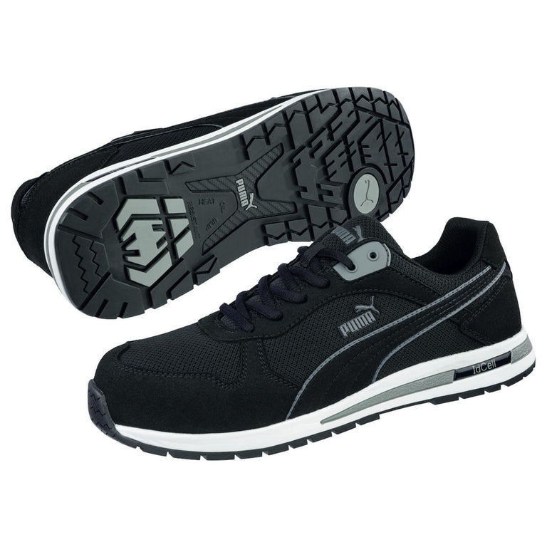 Puma Safety Women's Frontside Low SD Composite Toe Shoes, 643185,  Black/Grey