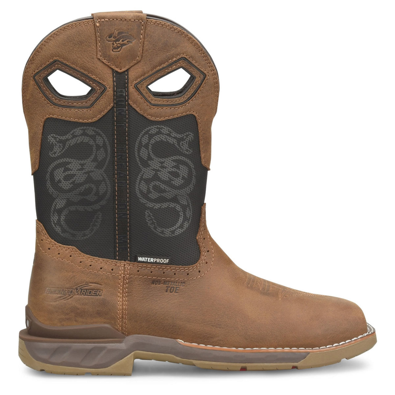 Phantom Rider Men's Serpentine 11" Composite Toe Boots, PH5007, Brown