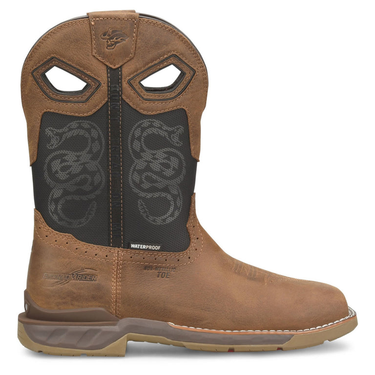 Phantom Rider Men's Serpentine 11" Composite Toe Boots, PH5007, Brown